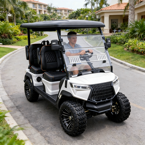 Voiturette de golf 2026 relookée, 4 places, véhicule électrique ergonomique pour les visites des terrains de golf sur routes non publiques - Product Image 1
