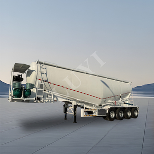 Semi-remorque LUYI 3 essieux pour charges sèches, 60 tonnes, certifiée, pour ciment et aliments en vrac, à vendre - Product Image 2