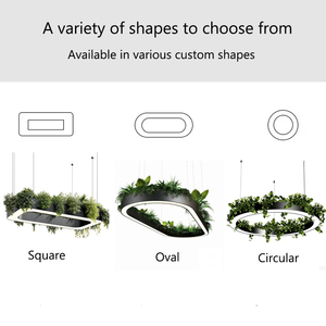 Lampadari Decorativi a Piante Artificiali, Personalizzati, Non Standard, Moderni, Grandi, Circolari, a LED, a Risparmio Energetico per Illuminazione di Ristoranti - Product Image 4