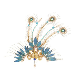 Conception originale 2024, épingle à cheveux phénix en fil d'or de style antique haut de gamme, faite à la main, accessoire pour cheveux, coiffe Hanfu - Product Image 5