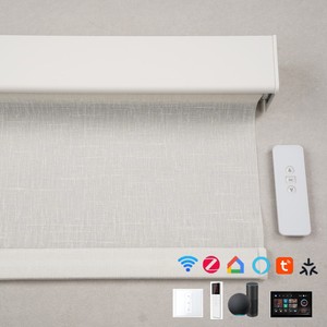 Stores automatiques intelligents Tuya Matter Zigbee pour la maison, stores occultants motorisés pour fenêtres - Product Image 1