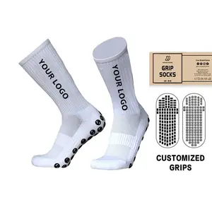 Calcetines antideslizantes de compresión para hombre, calcetines deportivos de fútbol unisex personalizados, Calcetines antideslizantes