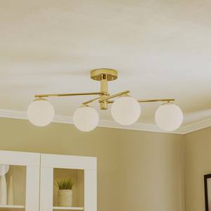 Plafoniera oro Vintage in vetro trasparente e ferro Base industriale <span class=keywords><strong>per</strong></span> interni lampada da soffitto <span class=keywords><strong>per</strong></span> bagni con montaggio su balcone - Product Image 5