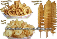 Électrique En Acier inoxydable Spirale Tornade Chaude Chien Trancheuse De Pommes De Terre Frites Coupe Machine