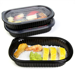 Disposable Plastic Takeaway Rectangular Airtight Food Container for Food Packaging
