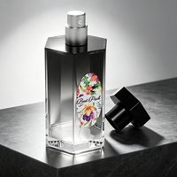 Flacon diffuseur de parfum hexagonal en verre transparent, couleur personnalisée, 30ml 50ml 100ml, emballage pour parfum d'intérieur, bouchon à vis