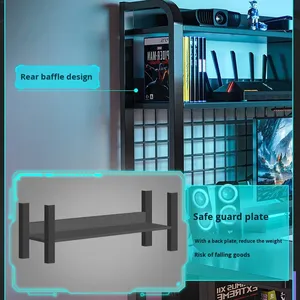 Set Tavolo e Sedia da Gaming |   Scrivania All-in-One con Libreria per Casa, Studio e Scrittura, Postazione di Lavoro per Computer - Product Image 4