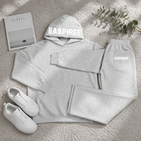 Ensemble survêtement décontracté en molleton pour homme - Sweat à capuche et pantalon de survêtement oversize deux pièces - Respirant et de haute qualité