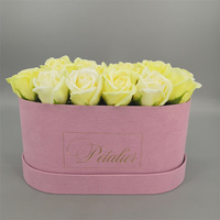 Boîtes d'emballage de fleurs en papier d'art de luxe de haute qualité, fabriquées à partir de matériaux recyclés, logo personnalisé, taille personnalisée, carton avec couvercles