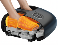 Appareil de massage des pieds Shiatsu électrique avec rouleaux, chaleur, vibrations et compression d'air pour les jambes et les mollets
