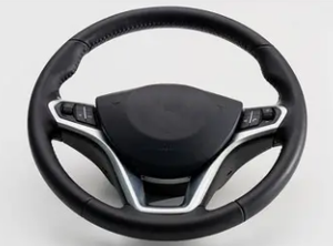 Housse de <span class=keywords><strong>volant</strong></span> sport en cuir premium 380 mm, design à quatre branches, compatible <span class=keywords><strong>Fiat</strong></span> <span class=keywords><strong>500</strong></span> Abarth 595 695 2016-2021 - Product Image 3