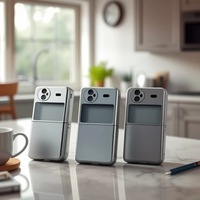 Coque de protection personnalisée en argent mat pour Galaxy Z Flip 7 Coque arrière de téléphone portable rigide pour Samsung Z Flip 6