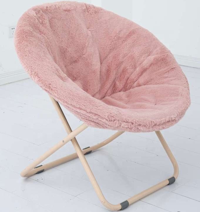 Modern High Quality Fabric Folding Chair Circular Thickened Home Living Room And Camping Minimalist Design Wholesale