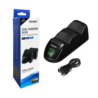 Chargeur double universel Pro/Slim avec station de charge LED pour manettes, matériau ABS TP4-889