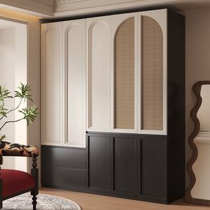 <span class=keywords><strong>ตู้</strong></span>เสื้อผ้า<span class=keywords><strong>ไม้</strong></span>จริงสไตล์ฝรั่งเศสมือ<span class=keywords><strong>สอง</strong></span> แบบแบ่งส่วน พร้อมตู้เก็บของด้านบน ไม่มีมือจับ ดีไซน์ทันสมัย เรียบง่าย วัสดุ OSB สำหรับห้องนอน สวยหรู - Product Image 1