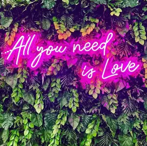 Drop Shipping Happy Birthday Light Neon Sign Custom Neon Light Name All You Need Is Love Neon Sign For Party Wedding Decoration