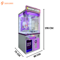 Machine à griffes de divertissement populaire, jeu d'arcade de simulation personnalisé, mini-grue à pincettes pour attraper les poupées avec monnayeur