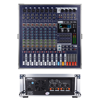 Console de mixage audio professionnelle 8 canaux 4x1200W avec micro sans fil pour petites performances, conférences et événements en direct