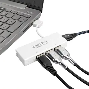 Hub Usb 2.0 Tốc Độ Cao 4 Cổng Cho Máy Tính Mac