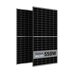 Mono Kristallijn Fotovoltaïsch Zonnepaneel 530W 550W Euro Voorraad Zonnepaneel