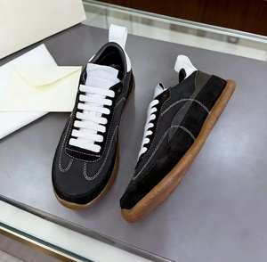 Designer MC Sneakers Retro Burgundy <b>White</b> Colorblock Low Top Lace-<b>Up</b> Casual Shoes Luxury Streetwear Trainers - Product Image 4