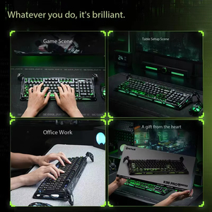 GravaStar K98 Pro 98 Keys Gasket Mechanical Keyboard 2.4Ghz Wireless <b>USB</b>-C Triple Mode RGB Backlit 8000Hz Low Gaming Keyboard - Product Image 5