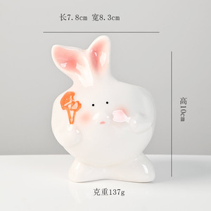 Vente en gros de pots à succulentes en céramique mignons et amusants en forme d'animaux pour la décoration de bureau, de maison et de bureau, cadeau - Product Image 4