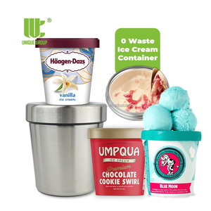 Đôi tường thép không gỉ Phích chân không cách điện <span class=keywords><strong>container</strong></span> thực phẩm với khoang cho Ice Cream cốc làm mát - Product Image 4