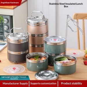 304 Stainless Steel Thermal Multi-layer Large Capacity Adult <strong>Work</strong> Portable Bento <strong>Lunch</strong> <strong>Box</strong> with Detachable Pot - Product Image 5