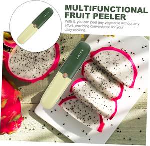 Mini-couteau à fruits en acier inoxydable pour la cuisine, 3 en 1, éplucheur de légumes portable, outil multifonction, éplucheur de fruits en plastique pour la cuisine - Product Image 6