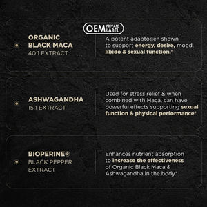 Ashwagandha Capsules Extra Kracht Met Zwarte Maca Wortel Supplement Voor Mannen Vrouwen Maca Peruana Capsules Butt Heup Grote Pillen - Product Image 4