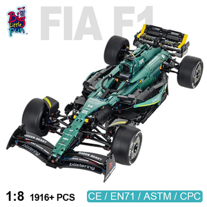Blocs de construction de voiture de course de <span class=keywords><strong>Formule</strong></span> <span class=keywords><strong>1</strong></span> à l'échelle <span class=keywords><strong>1</strong></span>:8, jouet mécanique Technic, modèle de moto, style supercar, kit de construction pour enfants de 8 à 13 ans - Product Image 1