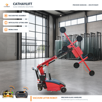 Robot de levage à aspiration par le vide avec télécommande, protection anti-basculement, capacité de charge de 400 kg, pour une sécurité totale