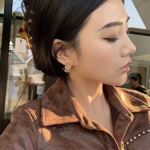 <strong>Fashion</strong> Weaving Design Gold-Plated Stainless Steel Huggies Earrings Women's Hoop Earrings Wholesale Bulk <strong>Supply</strong> <strong>Cheap</strong> Alloy - Product Image 3