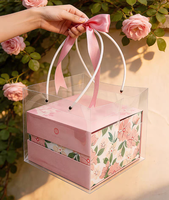 Boîte cadeau vide en forme de fleur 3D, boîtes de dragées de luxe pour mariage, boîtes d'emballage pour bonbons pour la Saint-Valentin et les anniversaires, boîtes en papier personnalisées