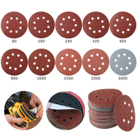Allemand e-wt 250g Kraft 5 pouces 125mm 0/6/8 trous bois et métal polissage abrasif disque de papier de sable rond
