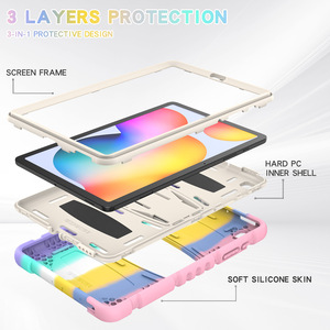 Funda protectora de silicona resistente de color militar con soporte plegable para tableta <span class=keywords><strong>Samsung</strong></span> Galaxy TAB <span class=keywords><strong>S6</strong></span> <span class=keywords><strong>lite</strong></span> 10.4" SM-P610 P615. - Product Image 5