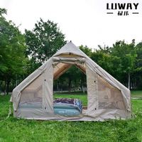 Produits chauds Tente de camping gonflable portable Tissu Oxford imperméable fabriqué pour des aventures en plein air faciles