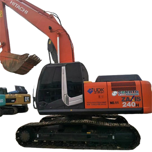 Excavadoras de oruga hidráulicas usadas originales de Japón Hitachi ZX240H, excavadoras de cubo de segunda mano 24Ton ZX240 240-3G - Product Image 1