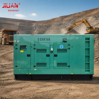 Groupe électrogène diesel silencieux QSZ13 personnalisable OEM 550 kVA (500 kVA / 400 kW) pour alimentation de secours industrielle 50 Hz