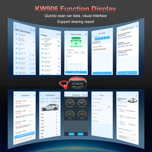 Konnwei kw906 Bluetooth 5.2 ô tô hệ thống động cơ ELM327 đọc mã cho phổ OBD2 EOBD xe ô tô - Product Image 3