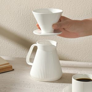 Pour for <strong>V60</strong> Coffee Maker Set 17.5OZ White Cream Home Caf&eacute; Restaurant Camping Paper Coffee Filters <strong>Dripper</strong> for Perfect Coffee - Product Image 3