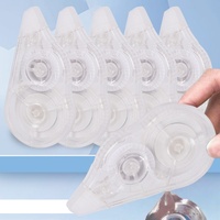 Ruban correcteur 39,37 pieds blanc 5 mm résistant aux déchirures avec applicateur facile à utiliser pour l'école, le bureau, la prise de notes et le journal
