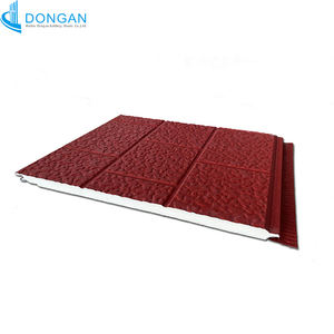 Panel de Pared Decorativo de Metal y Madera con Aislamiento <span class=keywords><strong>para</strong></span> Exterior Decoración Pu Eps Xps <span class=keywords><strong>Paneles</strong></span> Sándwich <span class=keywords><strong>para</strong></span> Casa Precio de Fábrica - Product Image 1