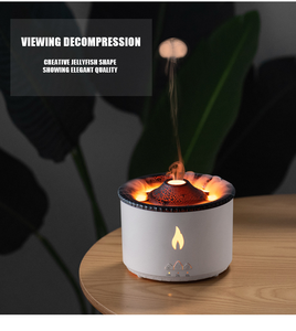 เครื่องพ่นไอน้ำแบบชาร์จไฟได้ รุ่นภูเขาไฟสีฟ้า พร้อมฟังก์ชั่นกระจายกลิ่นหอมสำหรับใช้ในบ้าน - Product Image 4