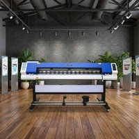 Imprimante UV à rouleau de 1,7 m pour matériaux souples, 1 tête I3200, pour autocollants de voiture, papier photo pour extérieur