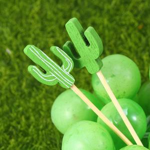 Sándwich recoge <span class=keywords><strong>pinchos</strong></span> mixto Cactus decorativo Artificial palos de bambú - Product Image 4