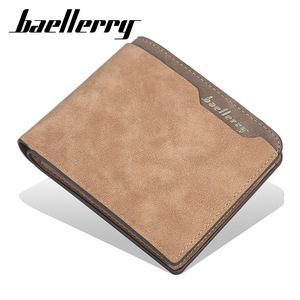 Baellerry <b>Men's</b> Slim <b>Wallet</b> Pu Leather Multiple Card Slots Casual Everyday Use - Product Image 1