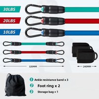 Anneau de tension élastique TPE pour entraînement des fessiers, des hanches et des jambes, corde de traction pour cheville, pour le remodelage et l'amincissement