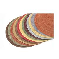Set de table en PP tissé de style moderne Yichuan, écologique, design coloré peint à la main, polyester durable, diamètre 38 cm